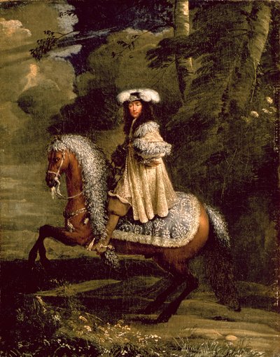 Reiter in Blau von French School